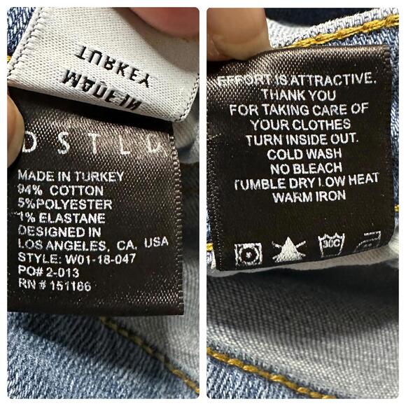 DSTLD Boyfriend Jeans Women’s 28 Light Wash Blue Relaxed Fit - Picture 8 of 8